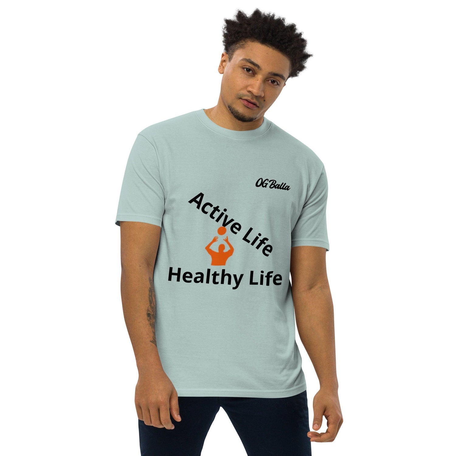 OGBALLA Active Life Men’s premium heavyweight tee *NEW