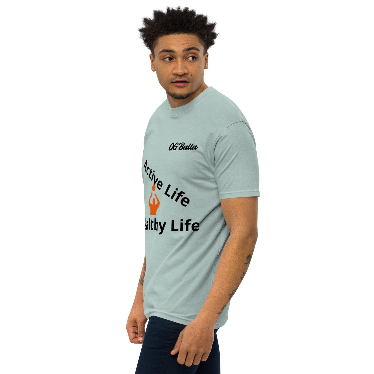 OGBALLA Active Life Men’s premium heavyweight tee *NEW