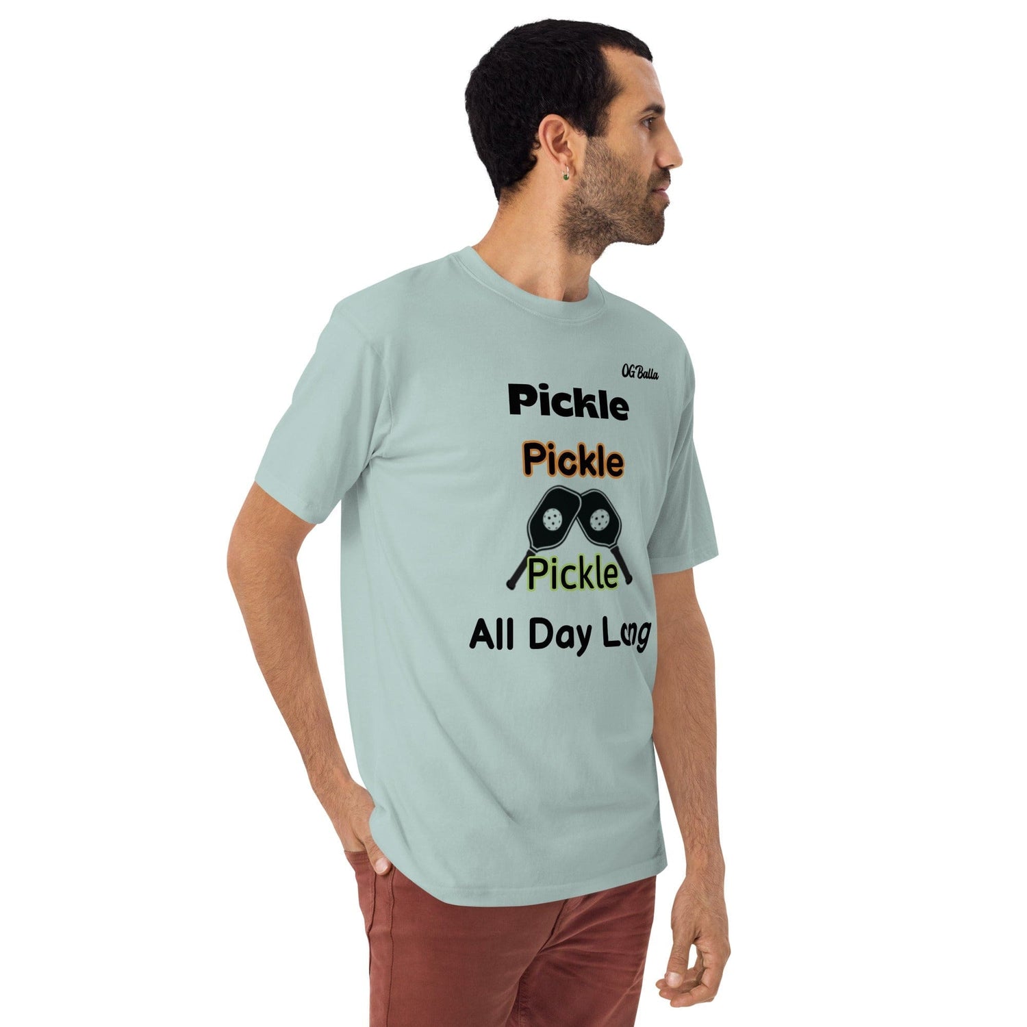 OGBALLA Pickle Every Day Men’s premium heavyweight tee *NEW