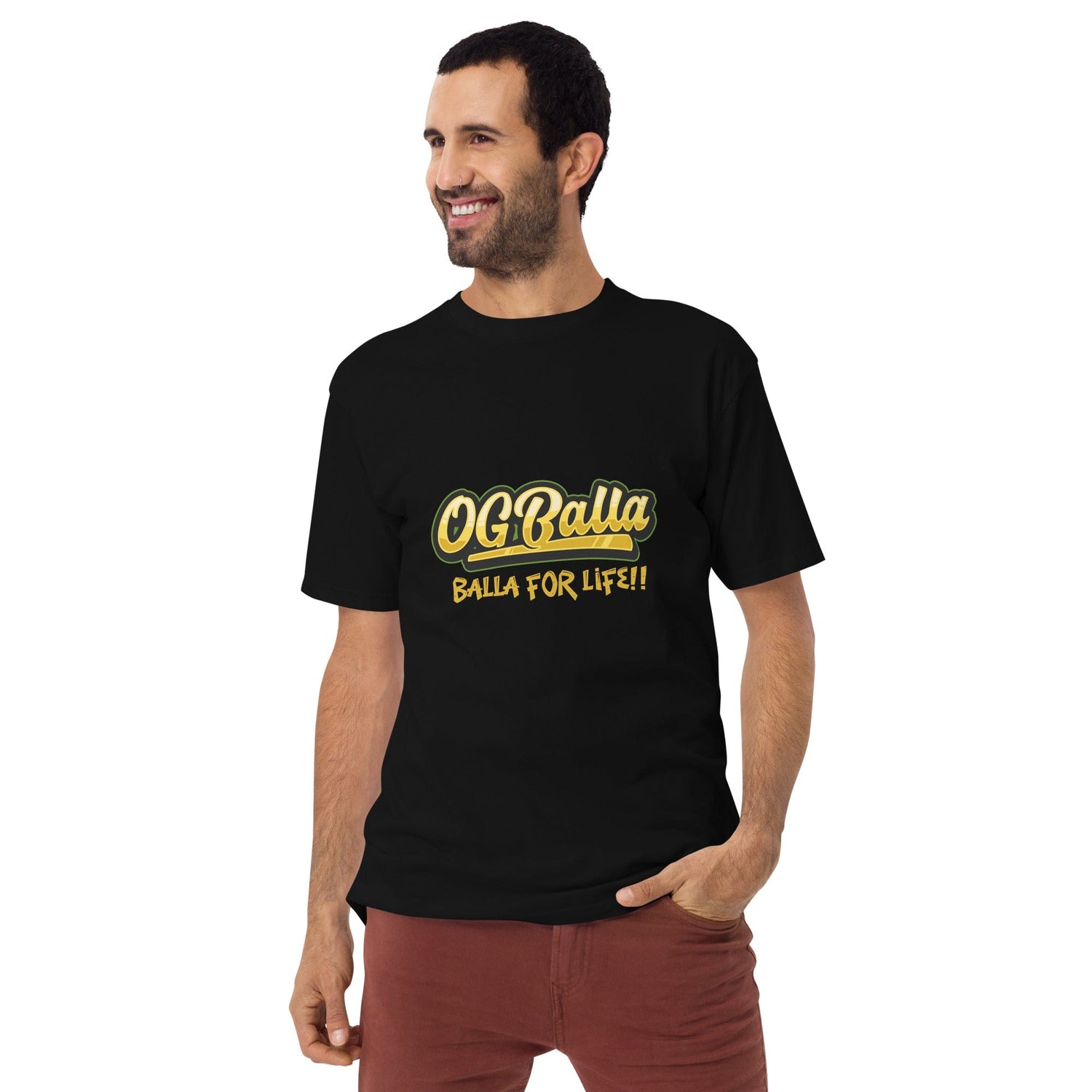 OGBALLA Balla For Life Men’s premium heavyweight tee - OGBALLA.com