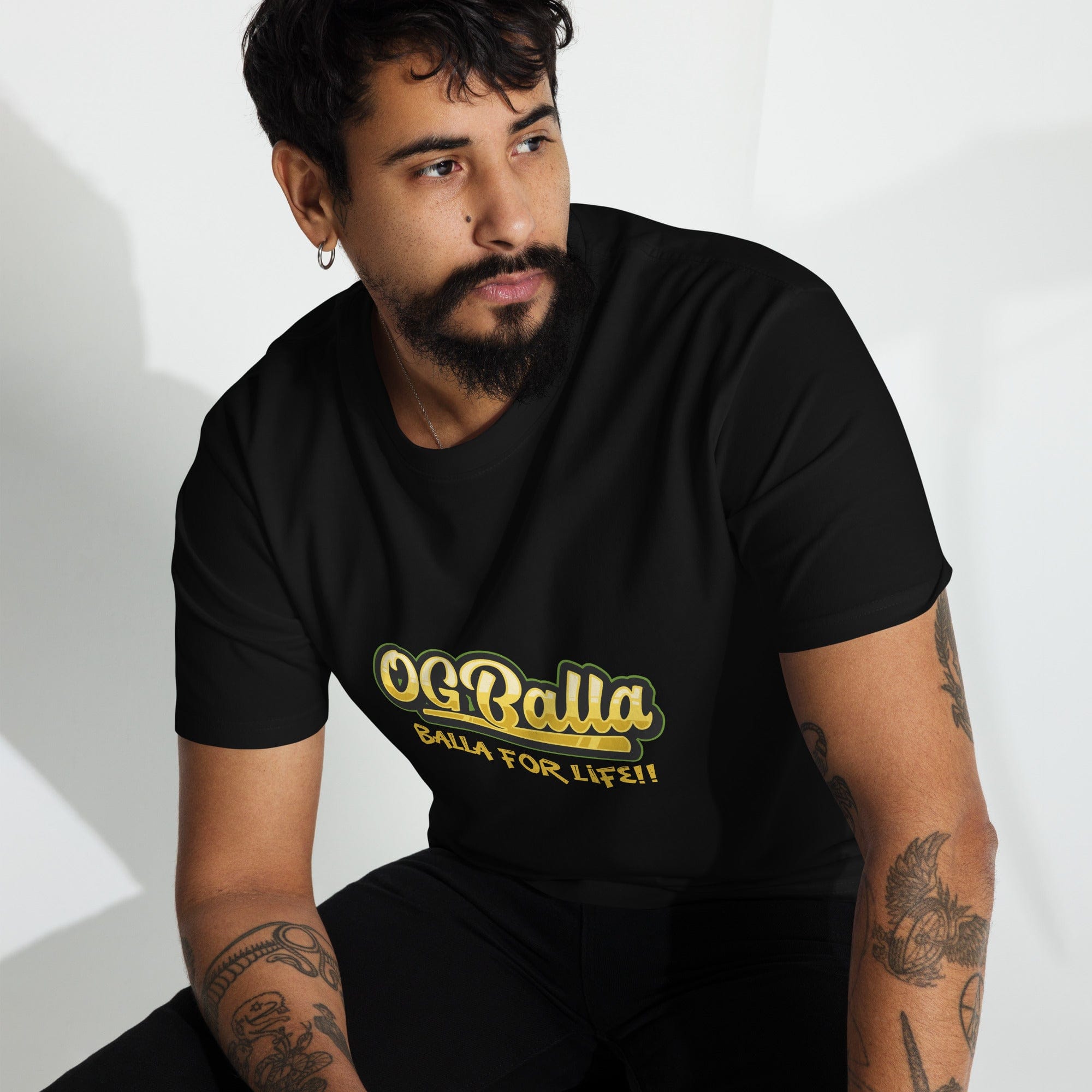 OGBALLA Balla For Life Men’s premium heavyweight tee - OGBALLA.com