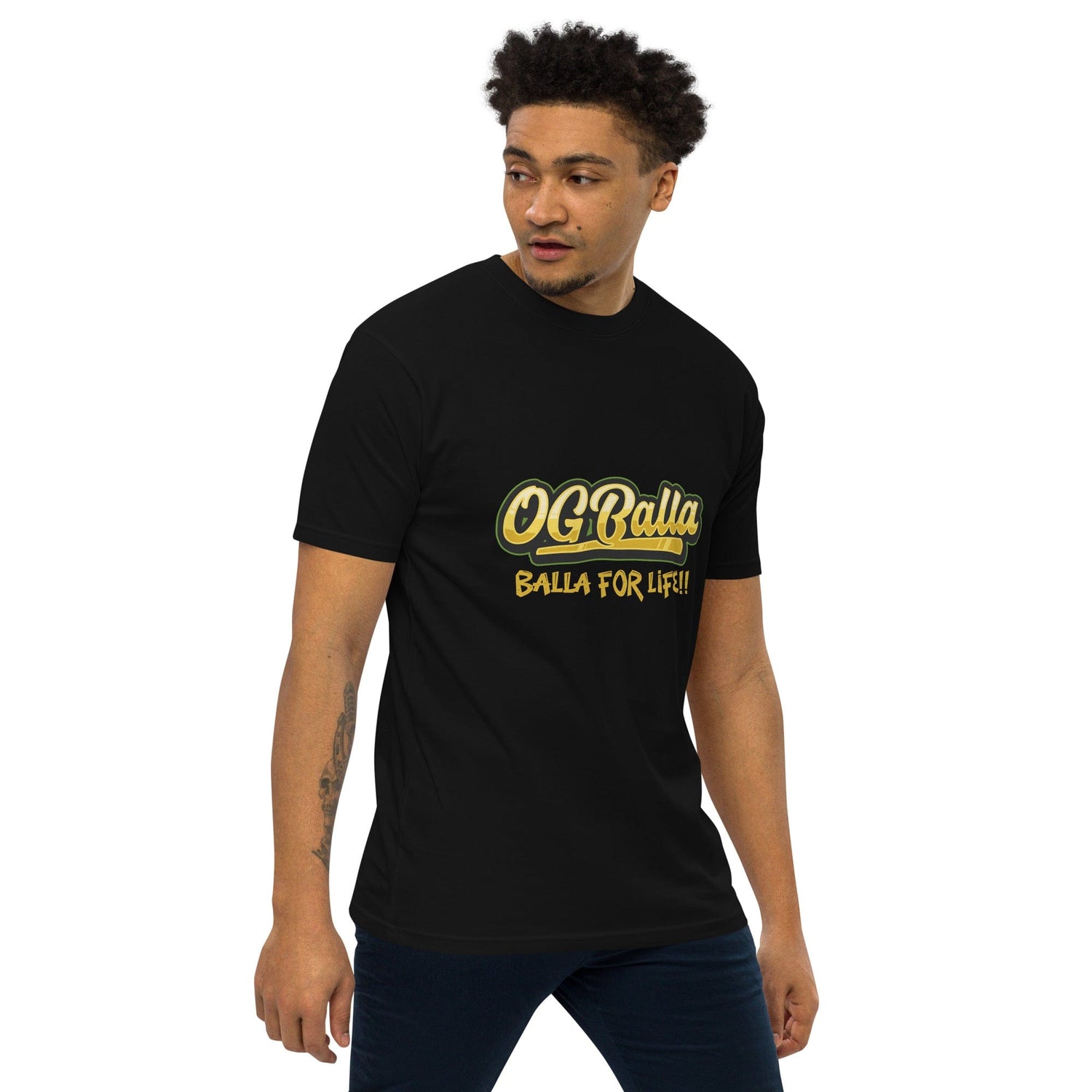 OGBALLA Balla For Life Men’s premium heavyweight tee - OGBALLA.com