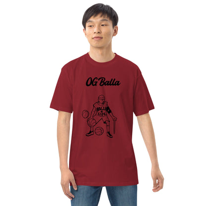 OGBALLA Balla For Life Men’s premium heavyweight tee