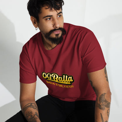 OGBALLA Balla For Life Men’s premium heavyweight tee - OGBALLA.com