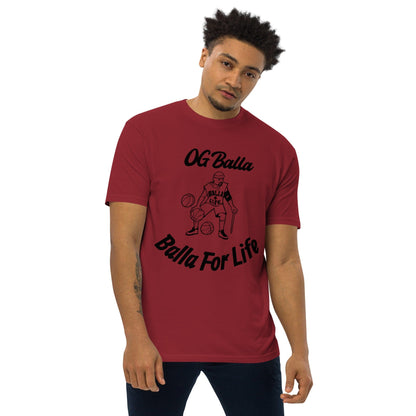 OGBALLA Balla For Life T-shirt épais haut de gamme pour hommes