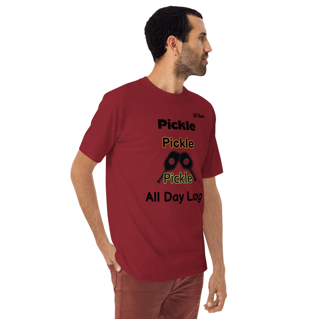 OGBALLA Pickle Every Day Men’s premium heavyweight tee *NEW