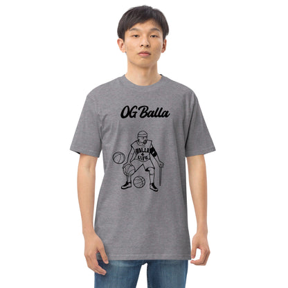 OGBALLA Balla For Life Men’s premium heavyweight tee