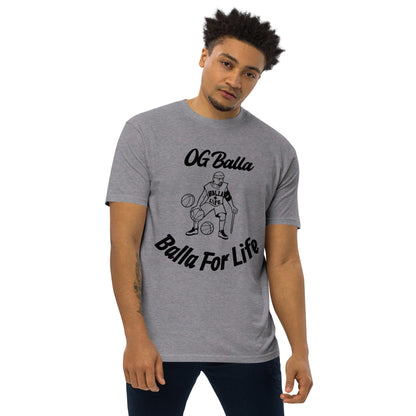 OGBALLA Balla For Life Men’s premium heavyweight tee