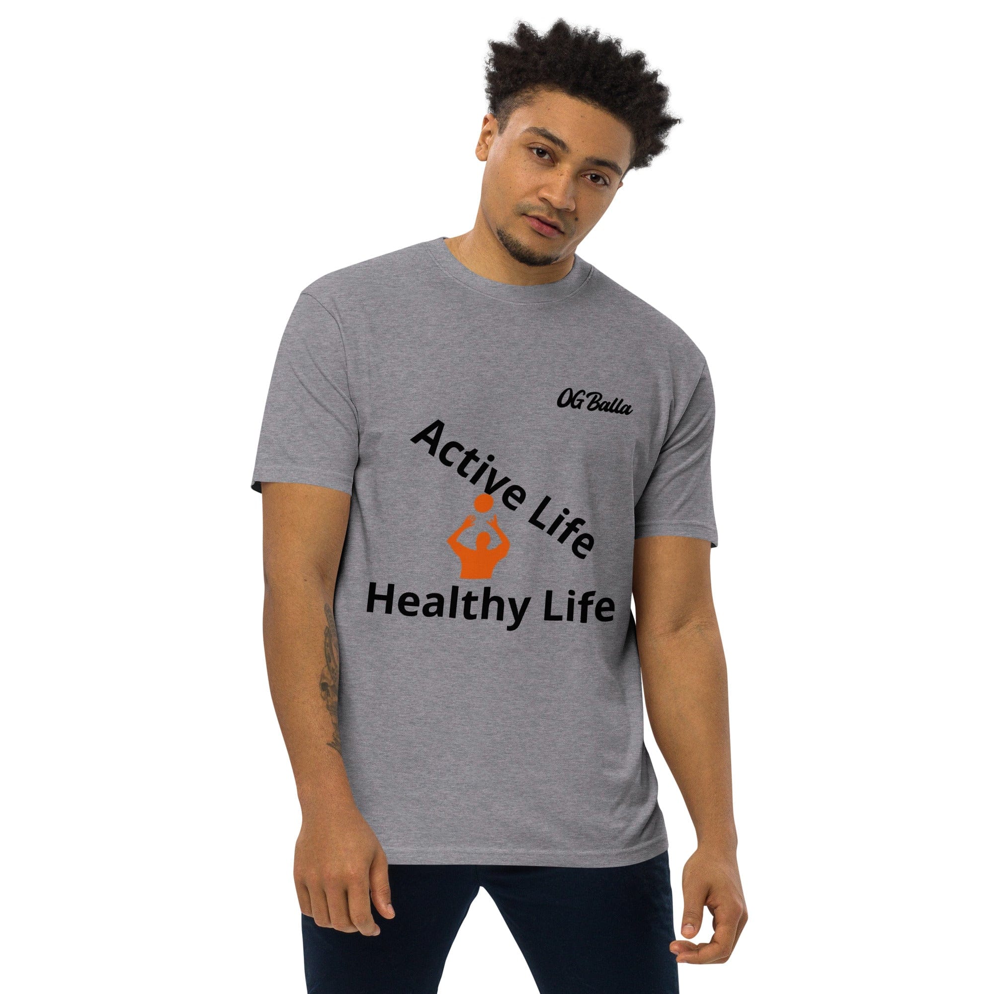 OGBALLA Active Life Men’s premium heavyweight tee *NEW