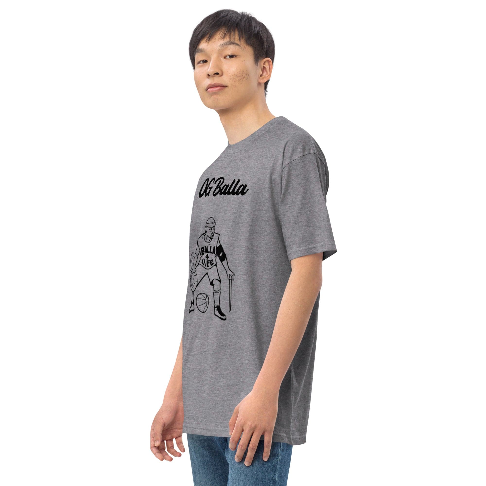 OGBALLA Balla For Life Men’s premium heavyweight tee