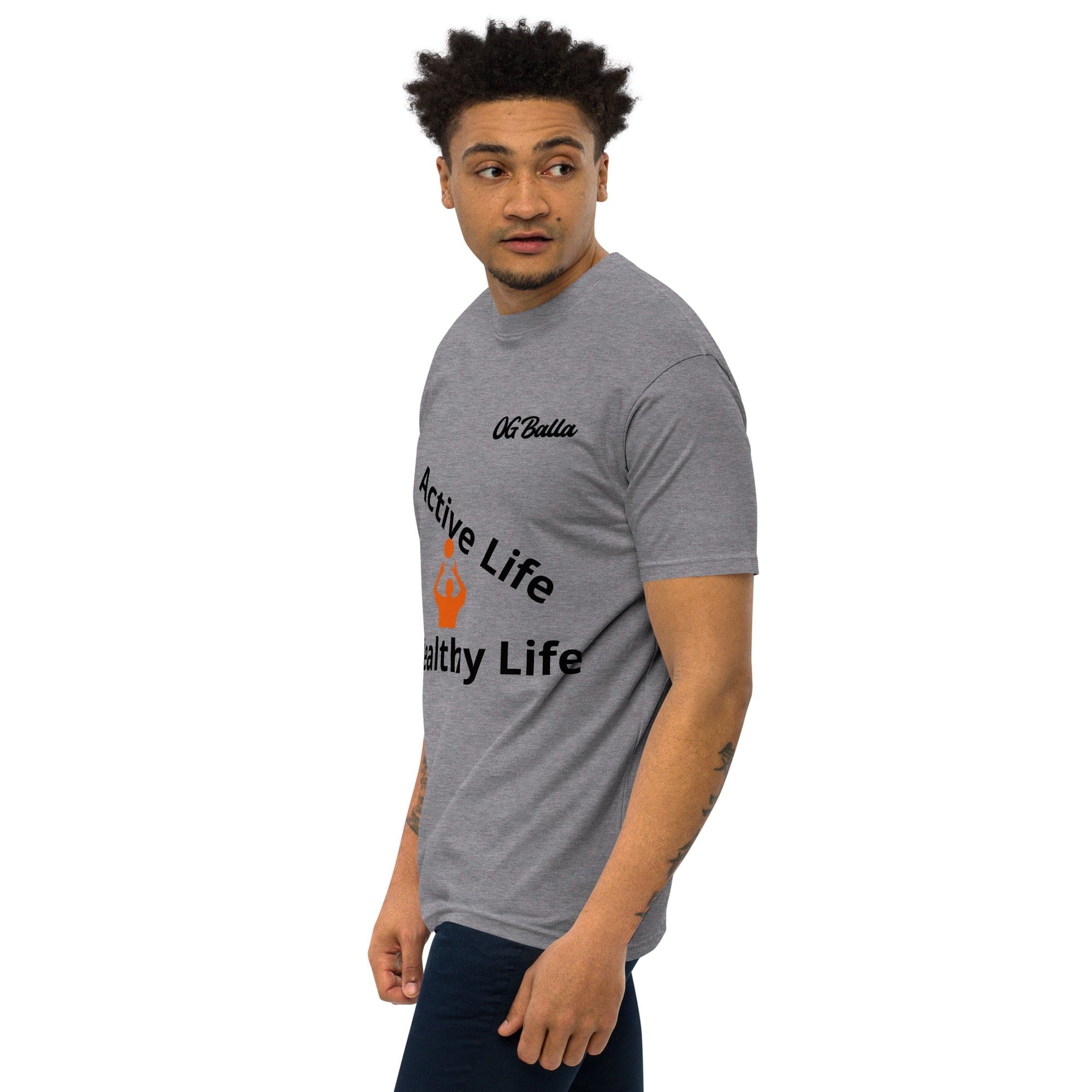 OGBALLA Active Life Men’s premium heavyweight tee *NEW