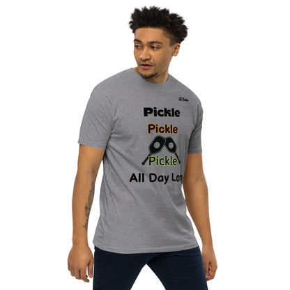 OGBALLA Pickle All Day Men’s premium heavyweight tee