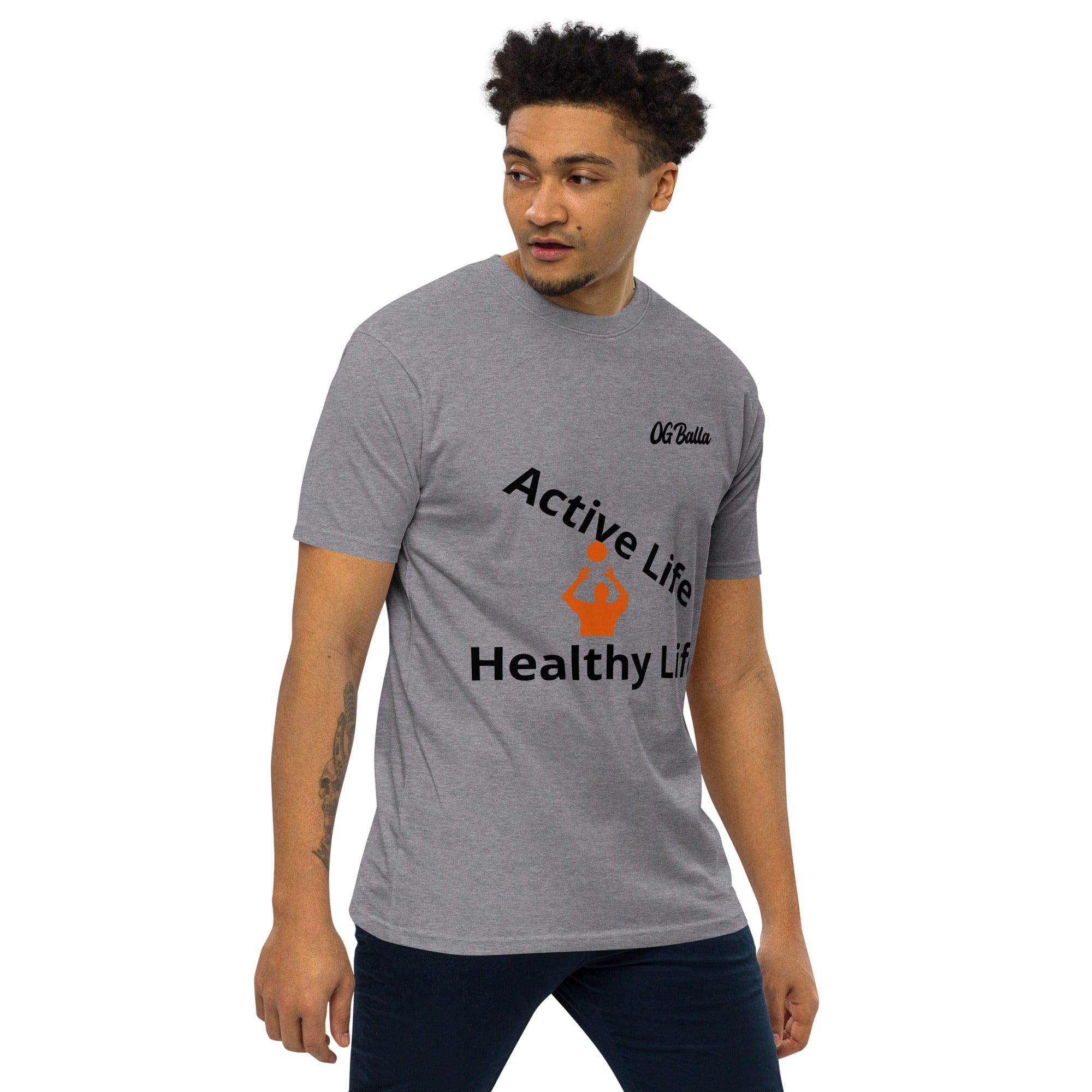 OGBALLA Active Life Men’s premium heavyweight tee *NEW