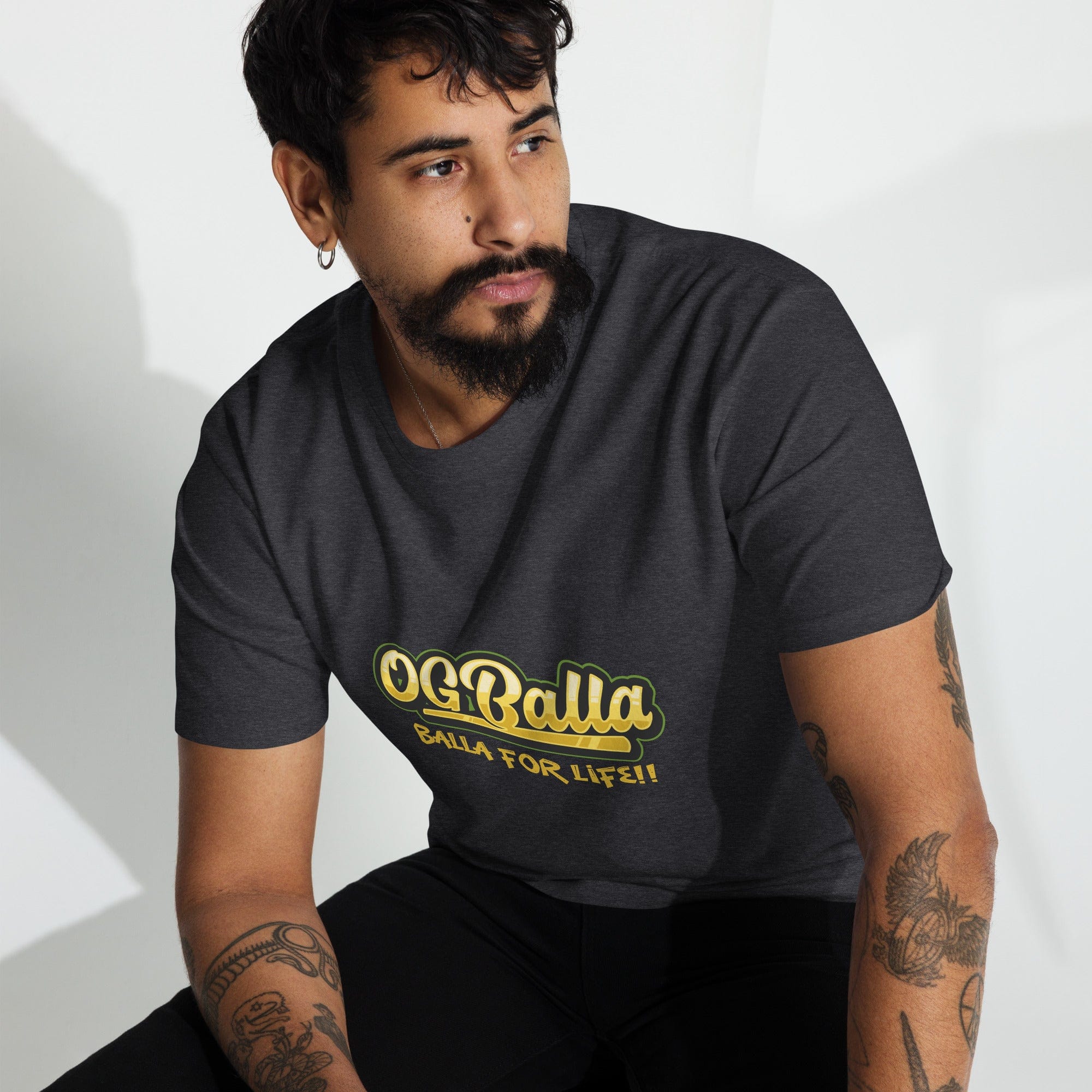 OGBALLA Balla For Life Men’s premium heavyweight tee - OGBALLA.com