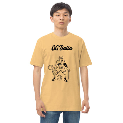 OGBALLA Balla For Life Men’s premium heavyweight tee