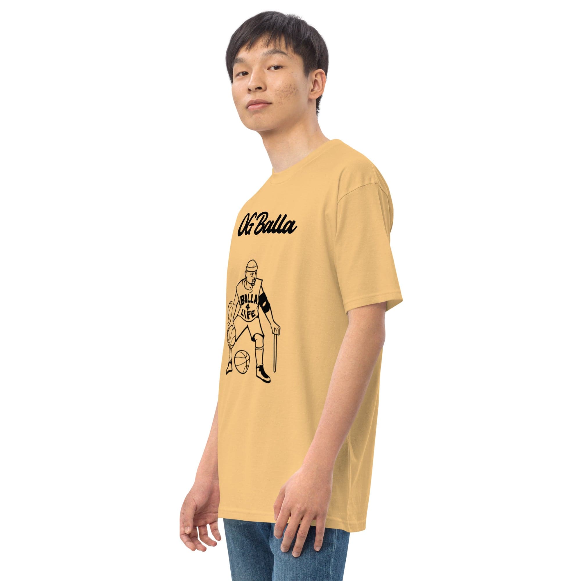 OGBALLA Balla For Life Men’s premium heavyweight tee