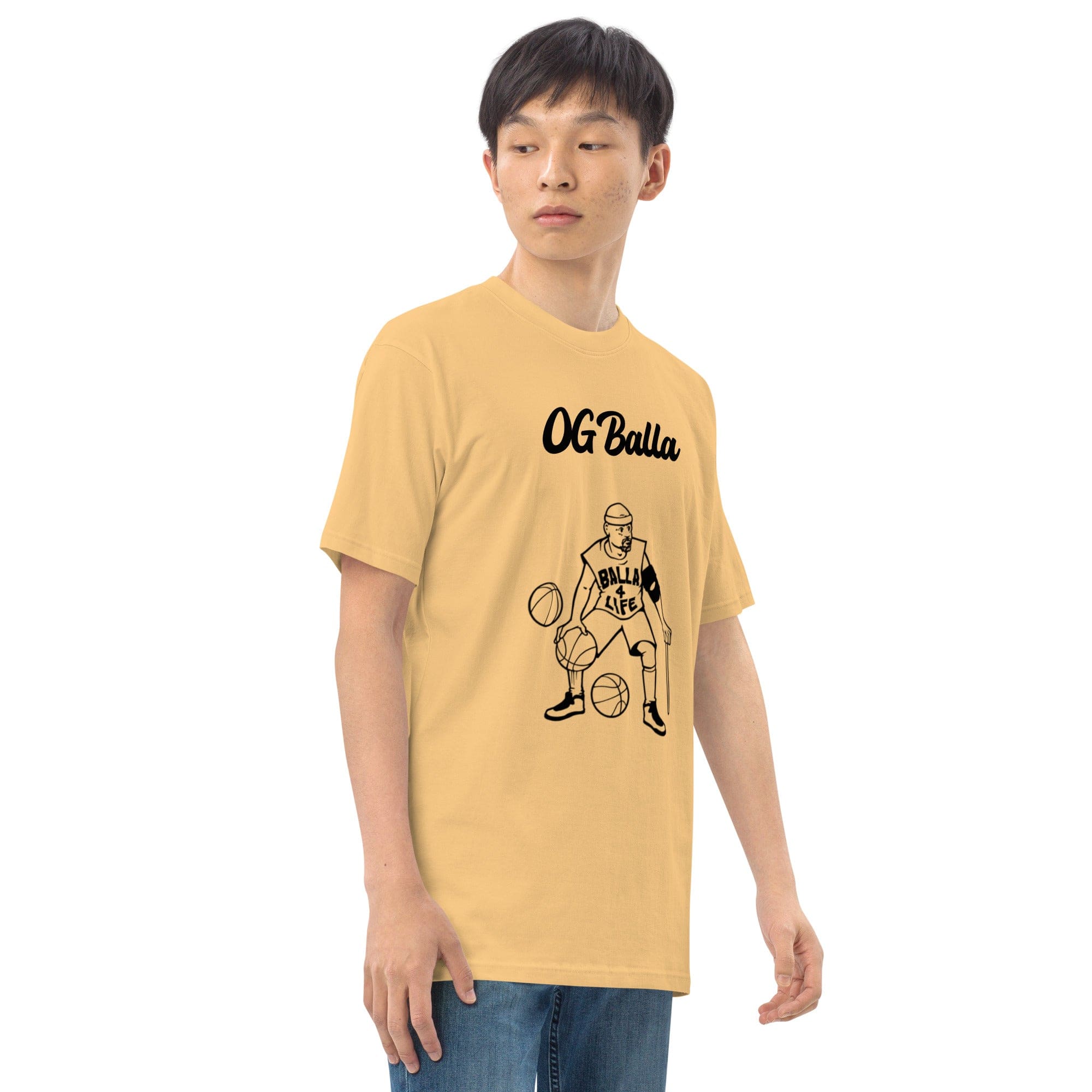 OGBALLA Balla For Life Men’s premium heavyweight tee