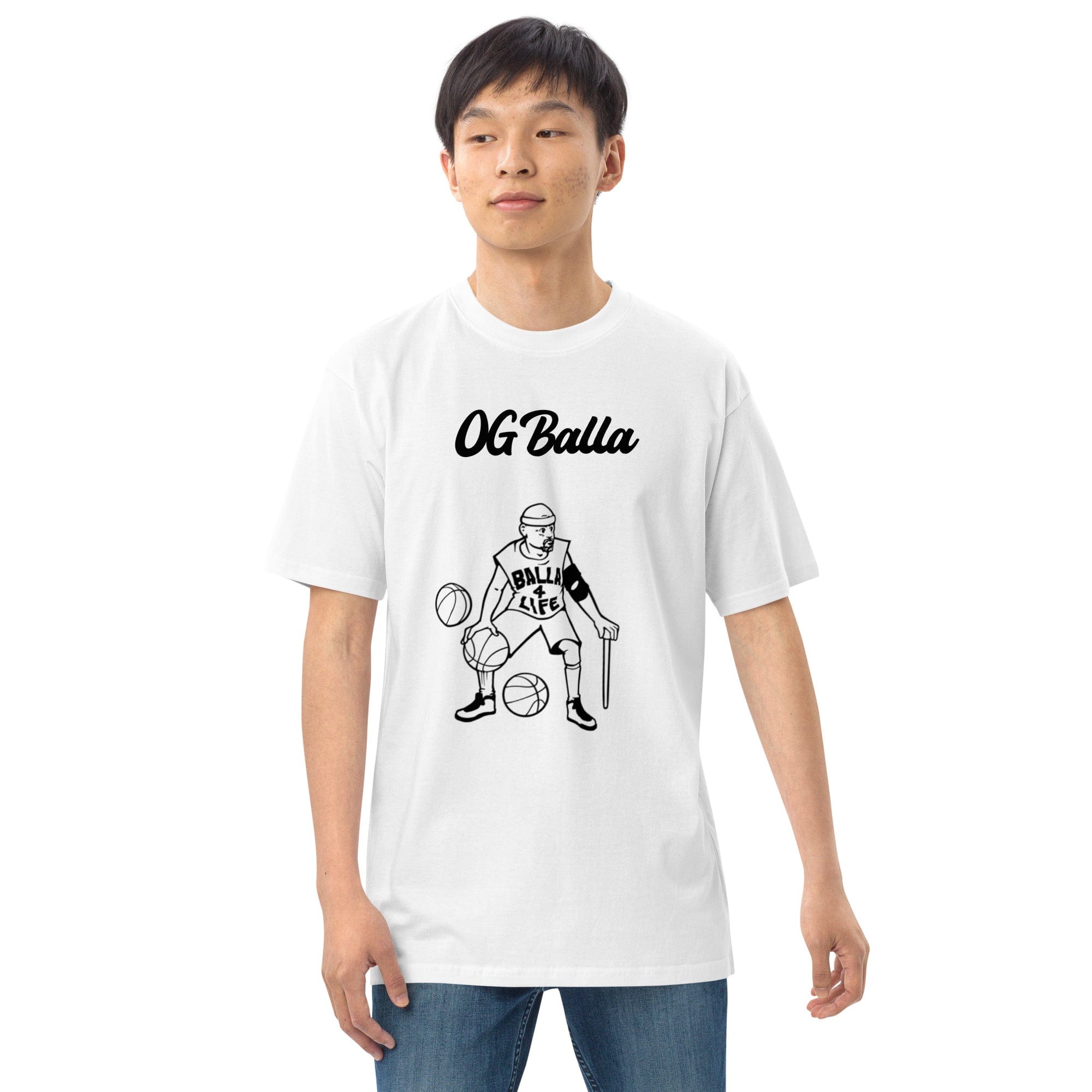 OGBALLA Balla For Life T-shirt épais haut de gamme pour hommes