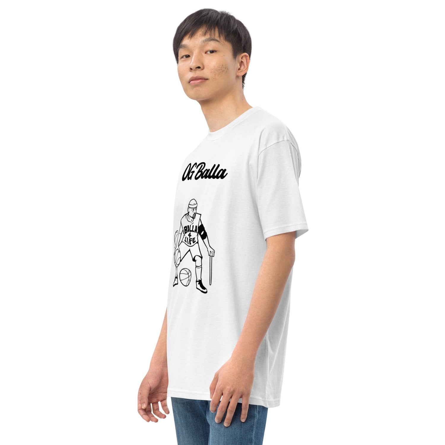 OGBALLA Balla For Life Men’s premium heavyweight tee