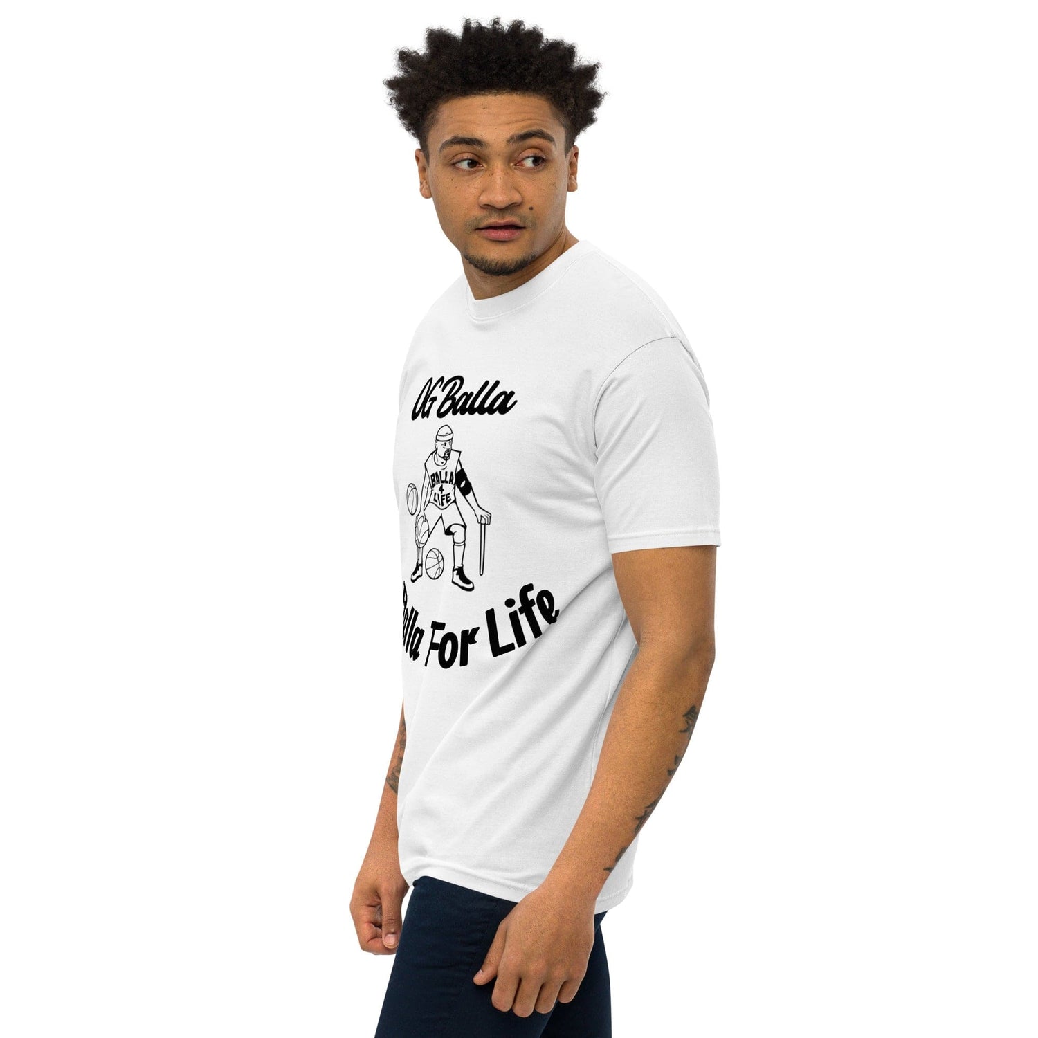 OGBALLA Balla For Life T-shirt épais haut de gamme pour hommes