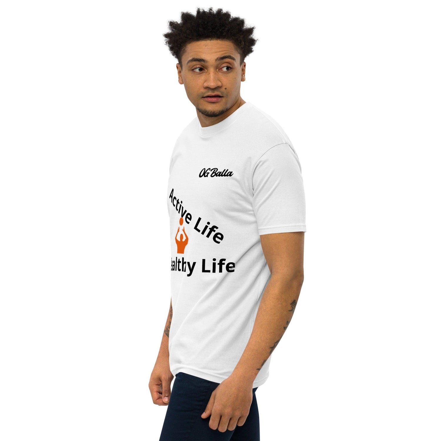 OGBALLA Active Life Men’s premium heavyweight tee *NEW