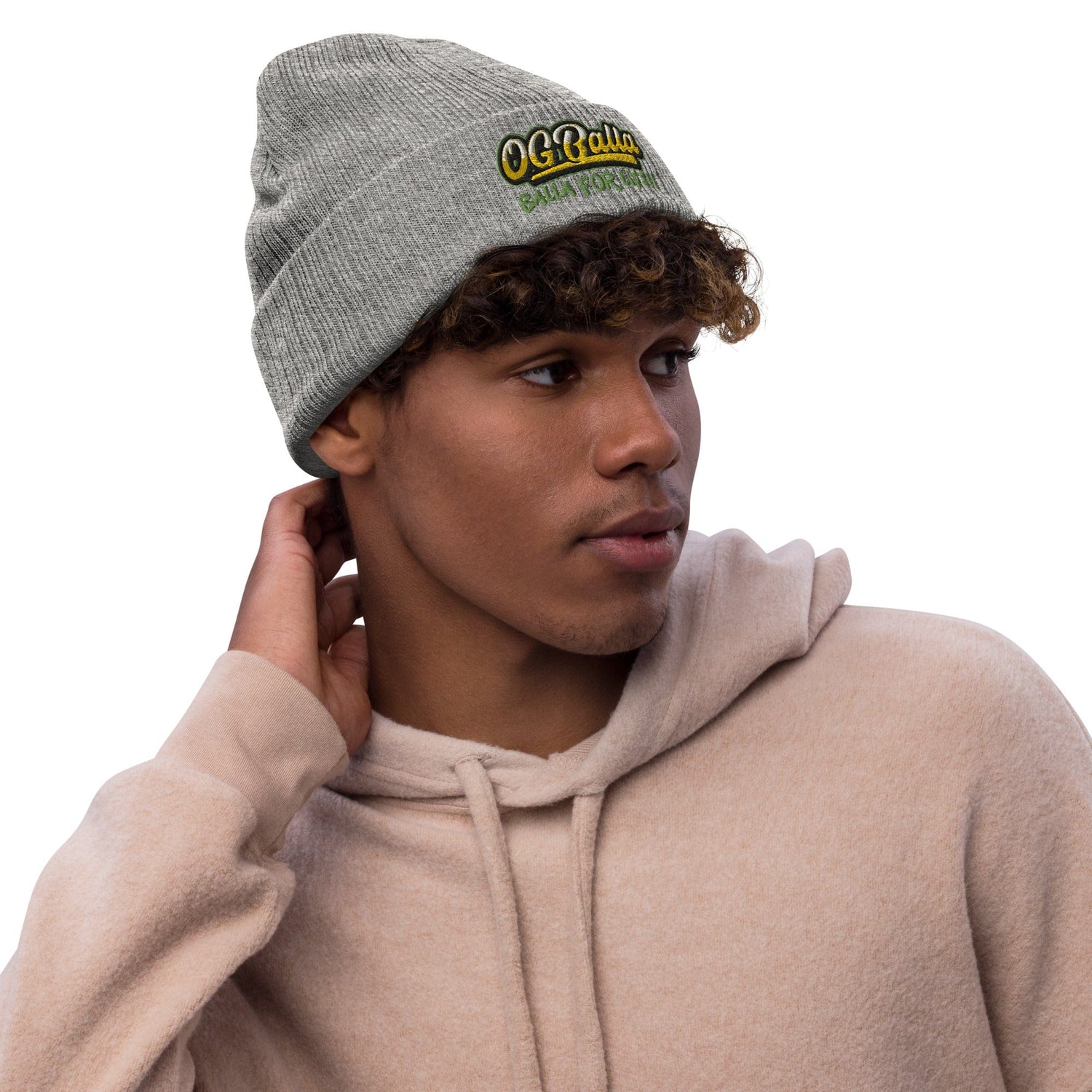 OGBALLA Balla For Life Ribbed knit beanie. *NEW - OGBALLA.com