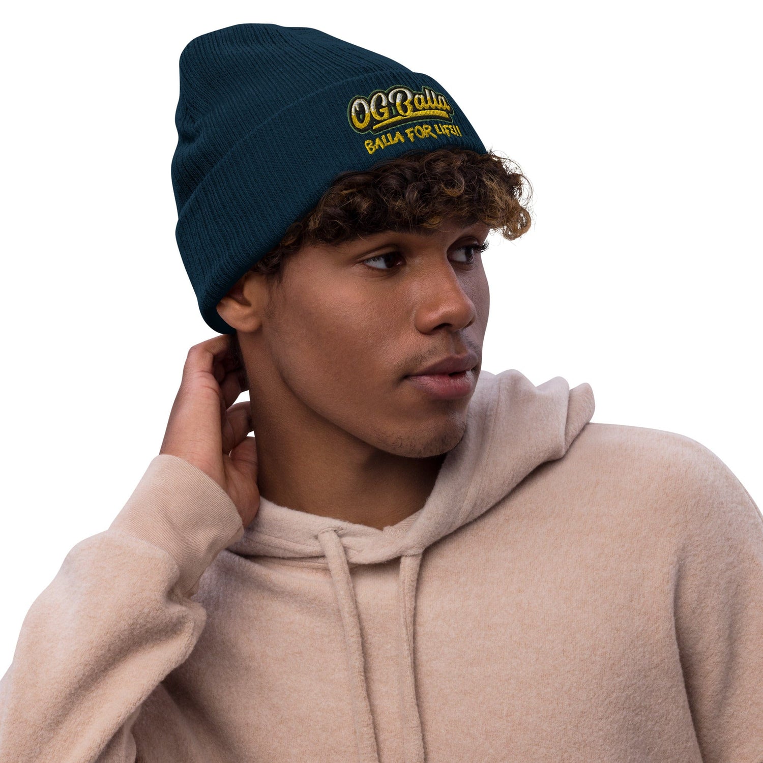 OGBALLA Balla For Life Ribbed knit beanie *NEW - OGBALLA.com