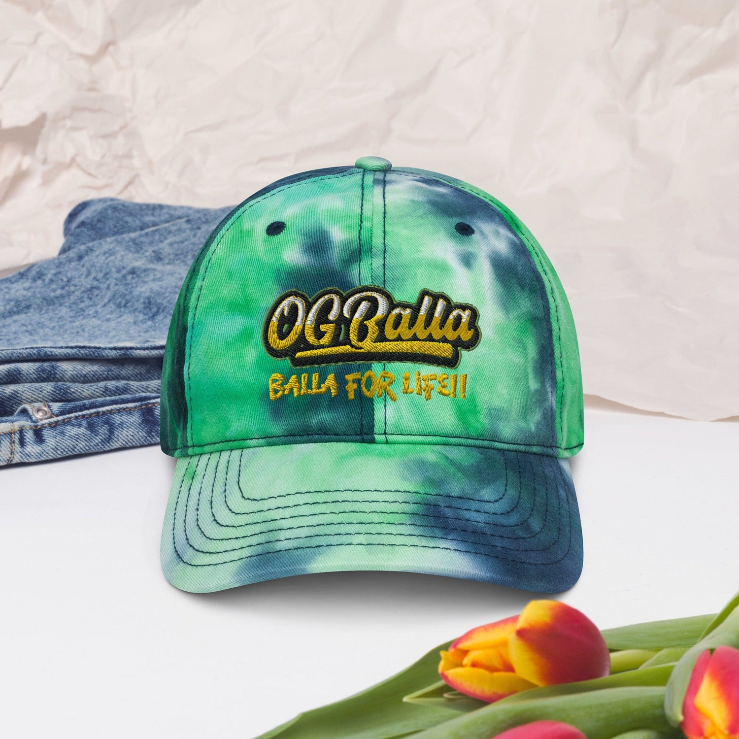 OGBALLA &quot;Balla For Life&quot; Tie dye hat *NEW - OGBALLA.com