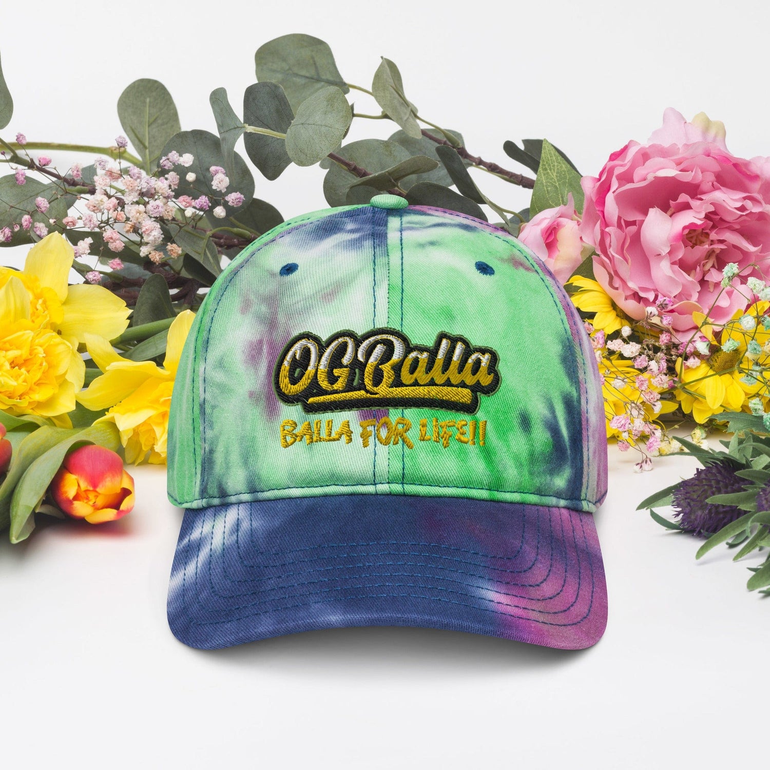 OGBALLA &quot;Balla For Life&quot; Tie dye hat *NEW - OGBALLA.com