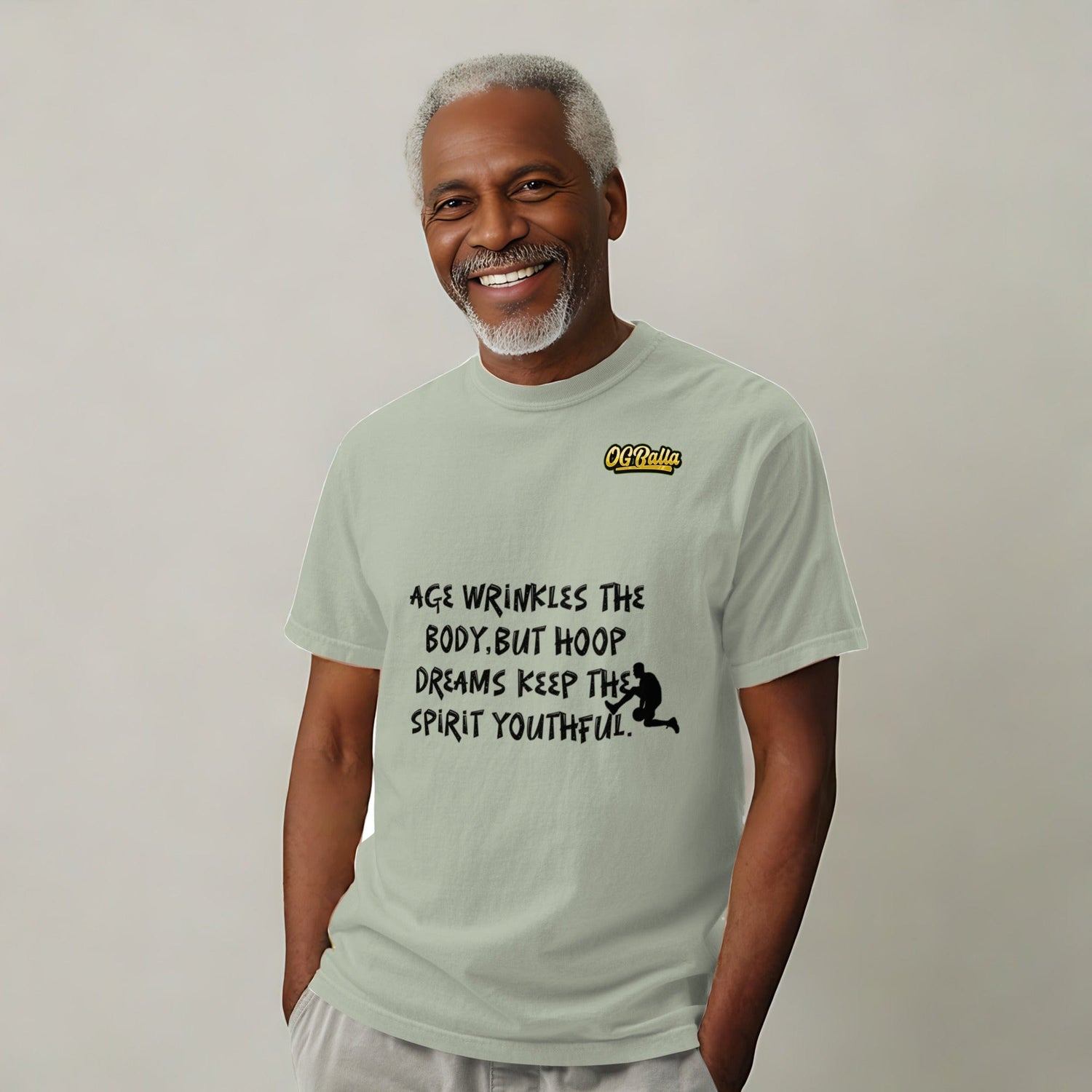 OGBALLA &quot;Hoop Dreams keep You Youthful&quot; Unisex heavyweight t-shirt