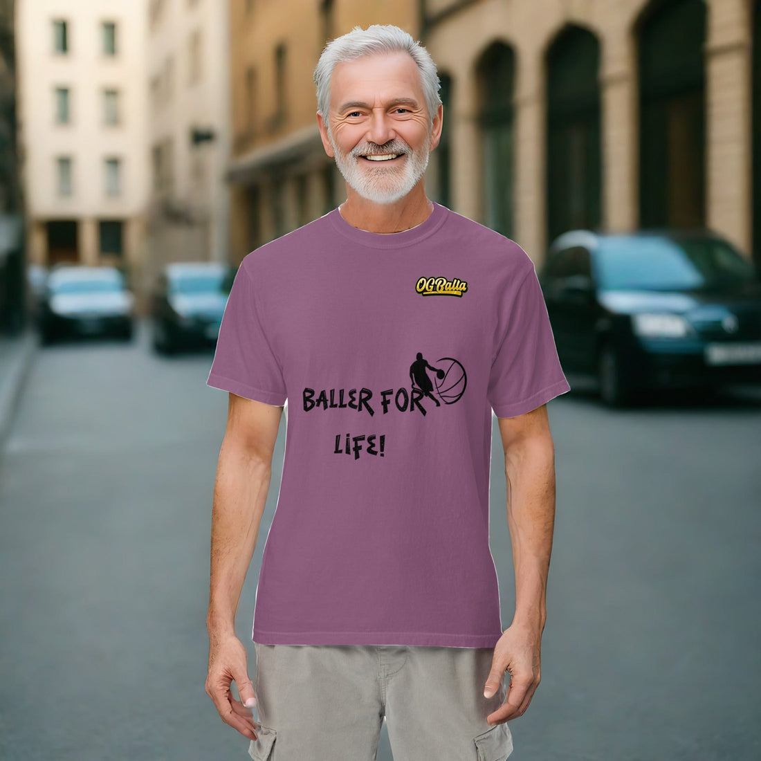 OGBALLA "Balla For Life" Unisex heavyweight t-shirt