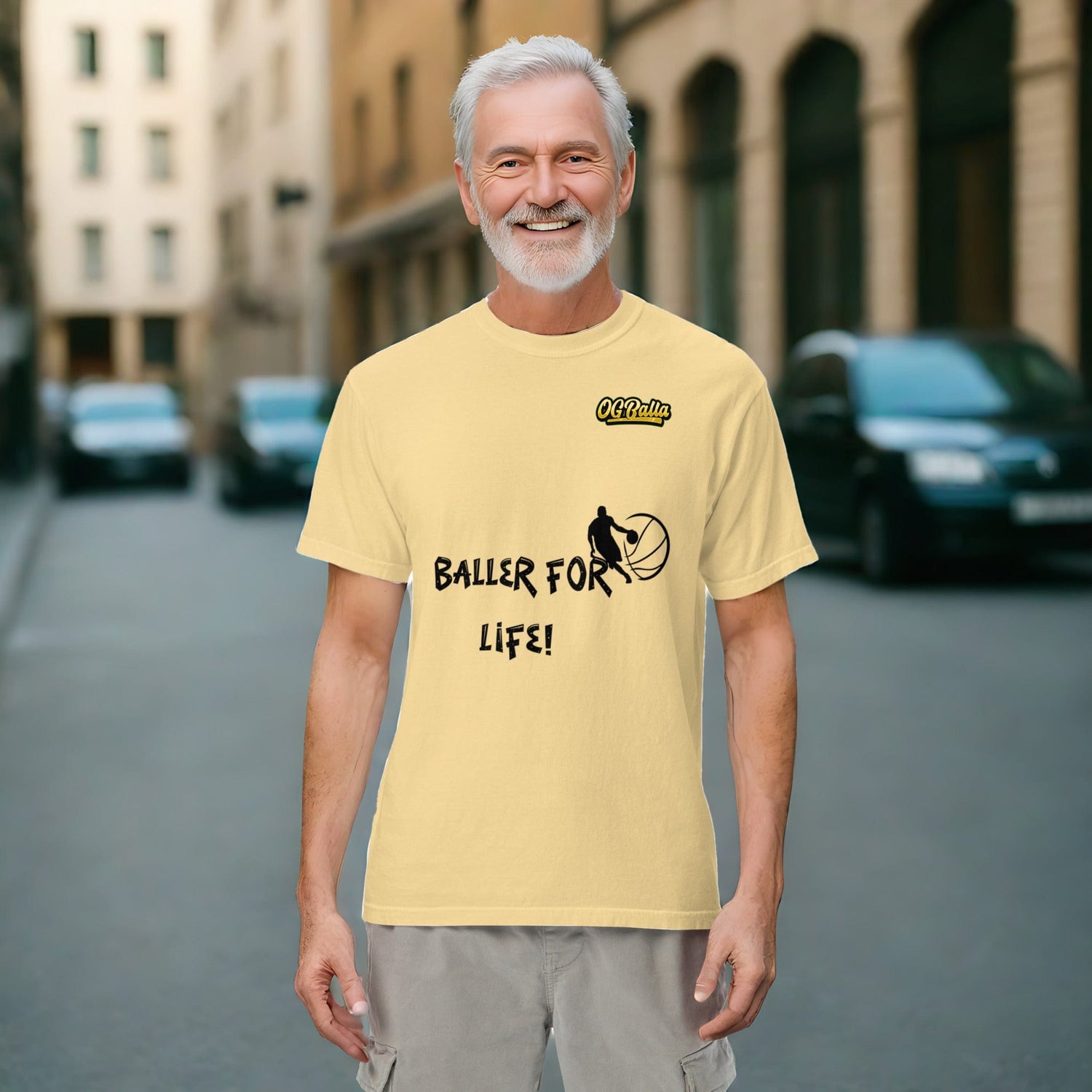 OGBALLA Balla For Life T-shirt poids lourd unisexe *NOUVEAU*