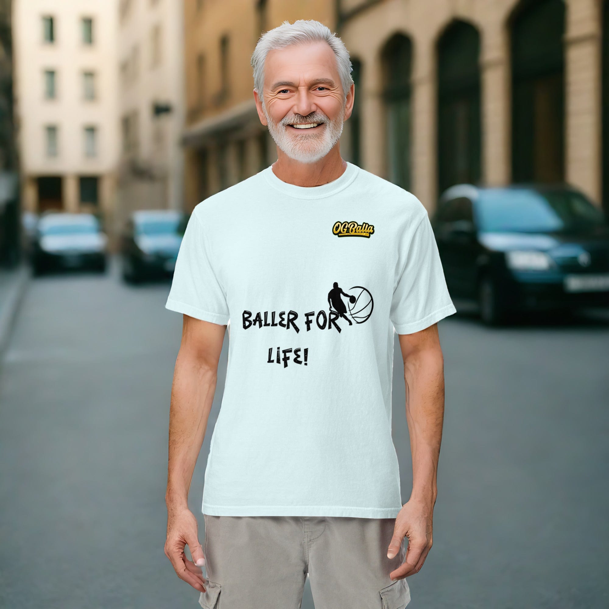 OGBALLA Balla For Life T-shirt poids lourd unisexe *NOUVEAU*