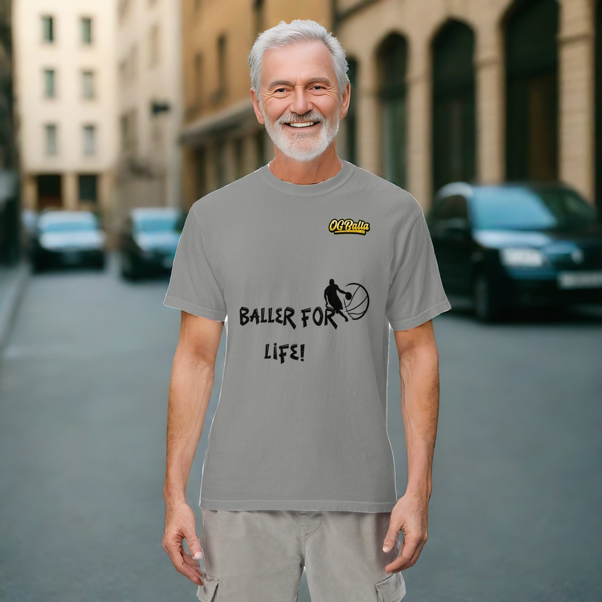 OGBALLA Balla For Life T-shirt poids lourd unisexe *NOUVEAU*