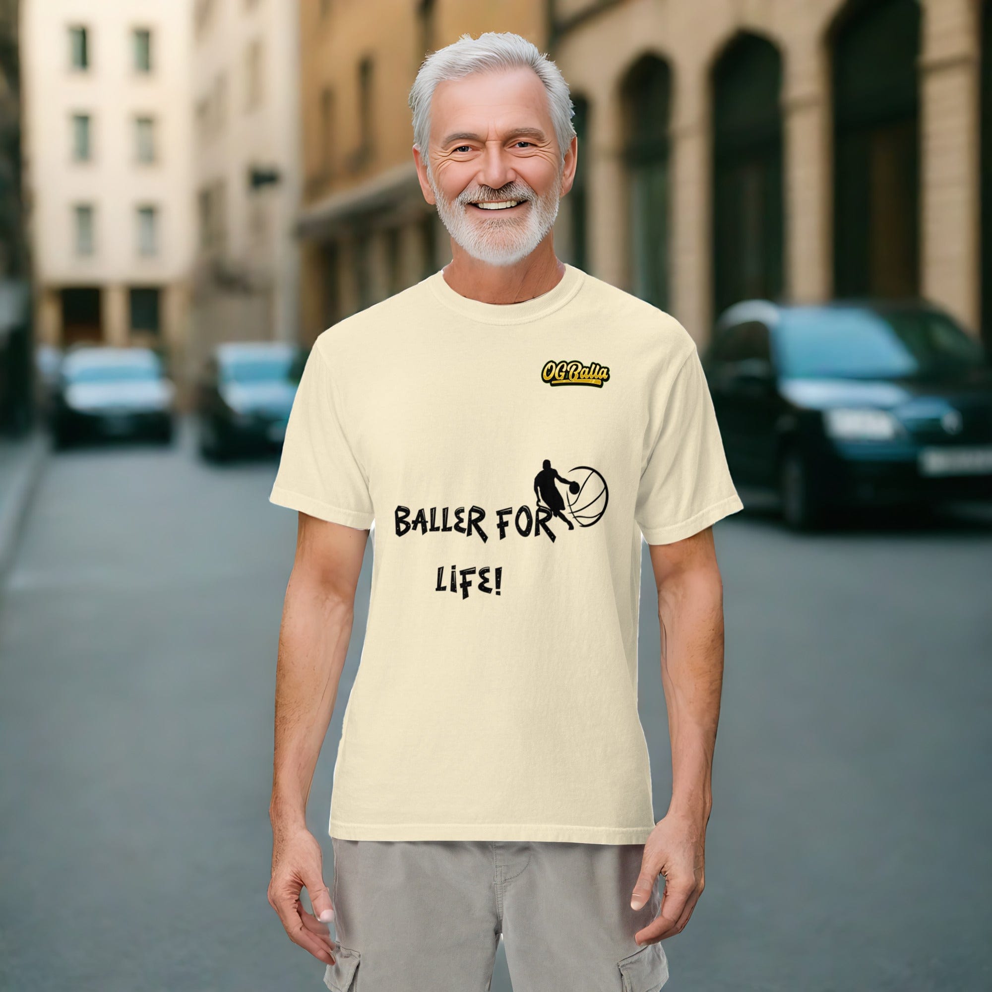 OGBALLA Balla For Life T-shirt poids lourd unisexe *NOUVEAU*