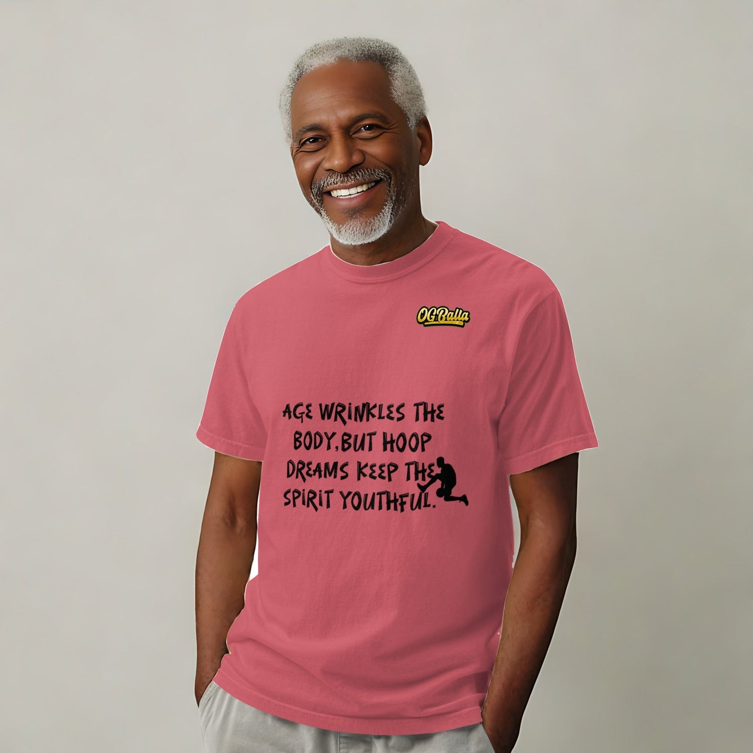 OGBALLA &quot;Hoop Dreams keep You Youthful&quot; Unisex heavyweight t-shirt