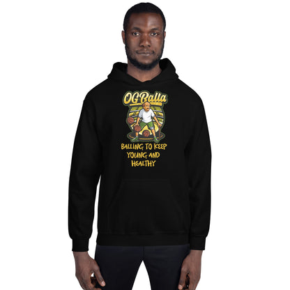 OGBALLA &quot;Balling To Keep Young and Healthy&quot; Unisex Hoodie - OGBALLA.com