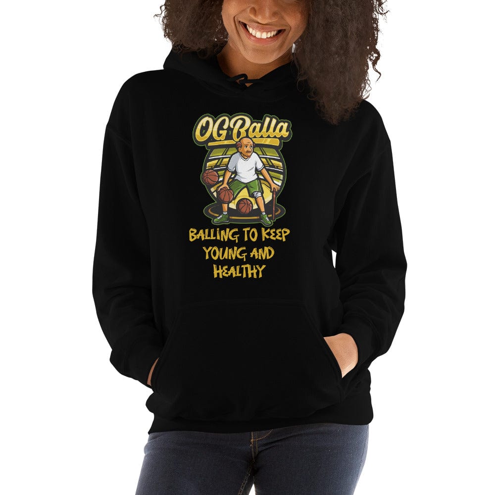 OGBALLA &quot;Balling To Keep Young and Healthy&quot; Unisex Hoodie - OGBALLA.com