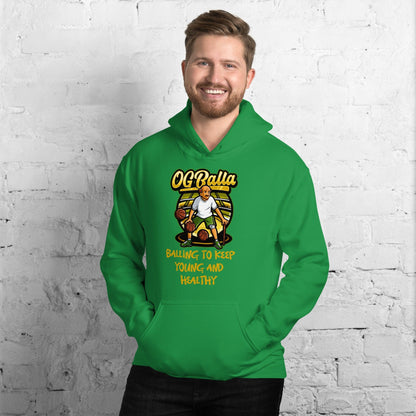 OGBALLA &quot;Balling To Keep Young and Healthy&quot; Unisex Hoodie - OGBALLA.com