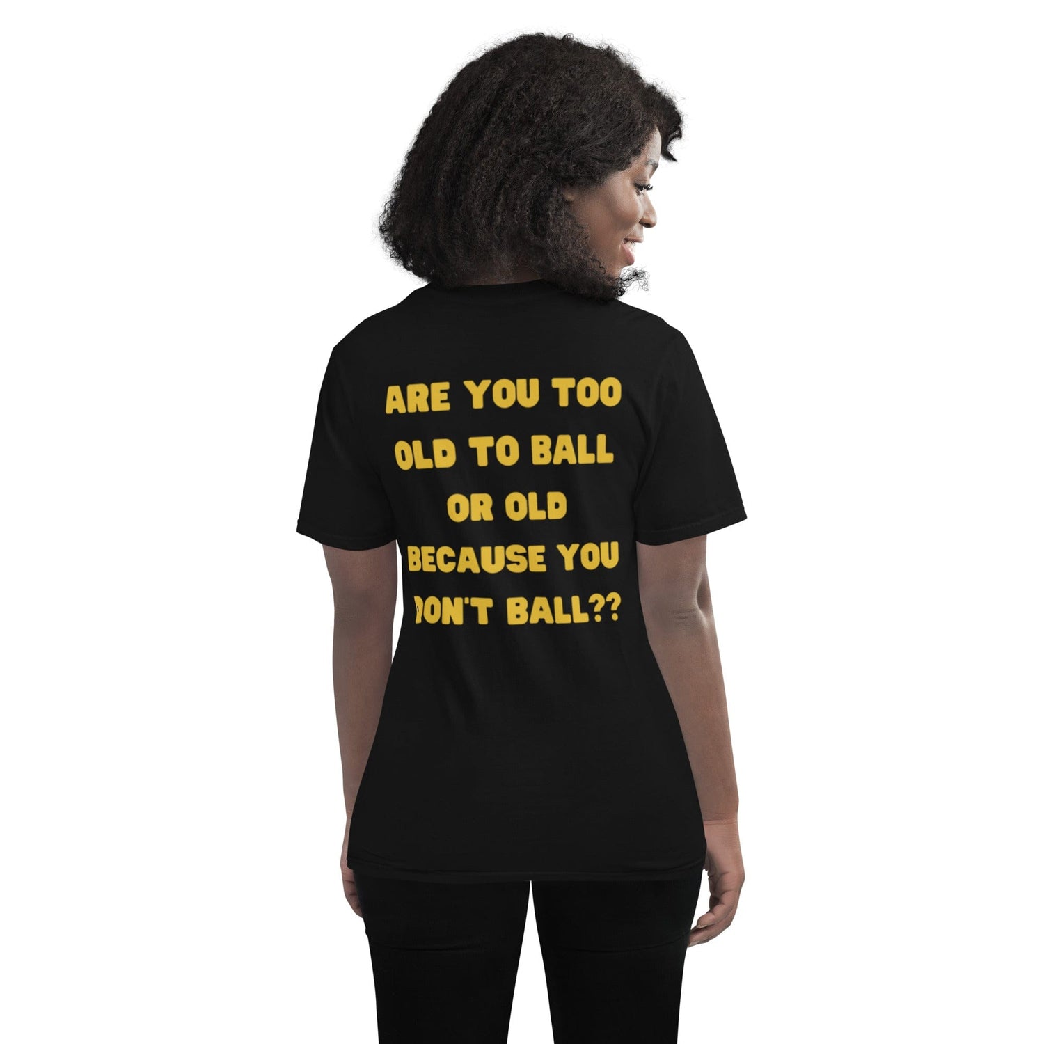 OGBALLA &quot;Êtes-vous trop vieux pour jouer au ballon&quot; Tee-shirt humoristique avec citation de basket-ball