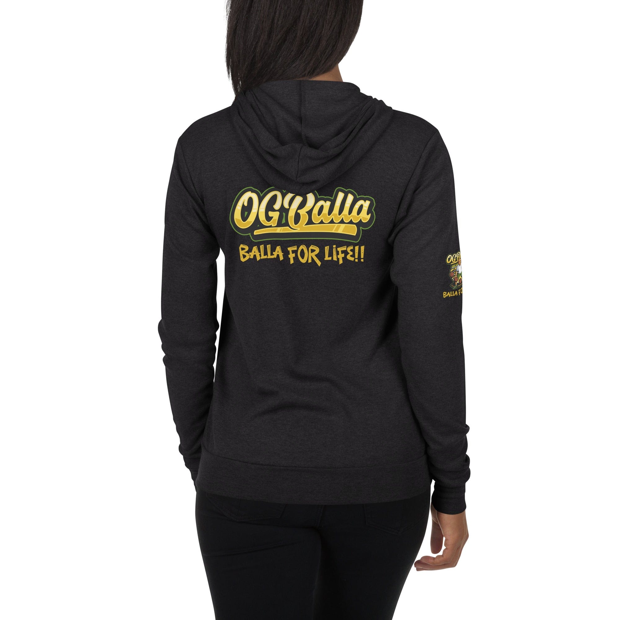 OGBALLA &quot;Balla For Life&quot; Unisex zip hoodie - OGBALLA.com