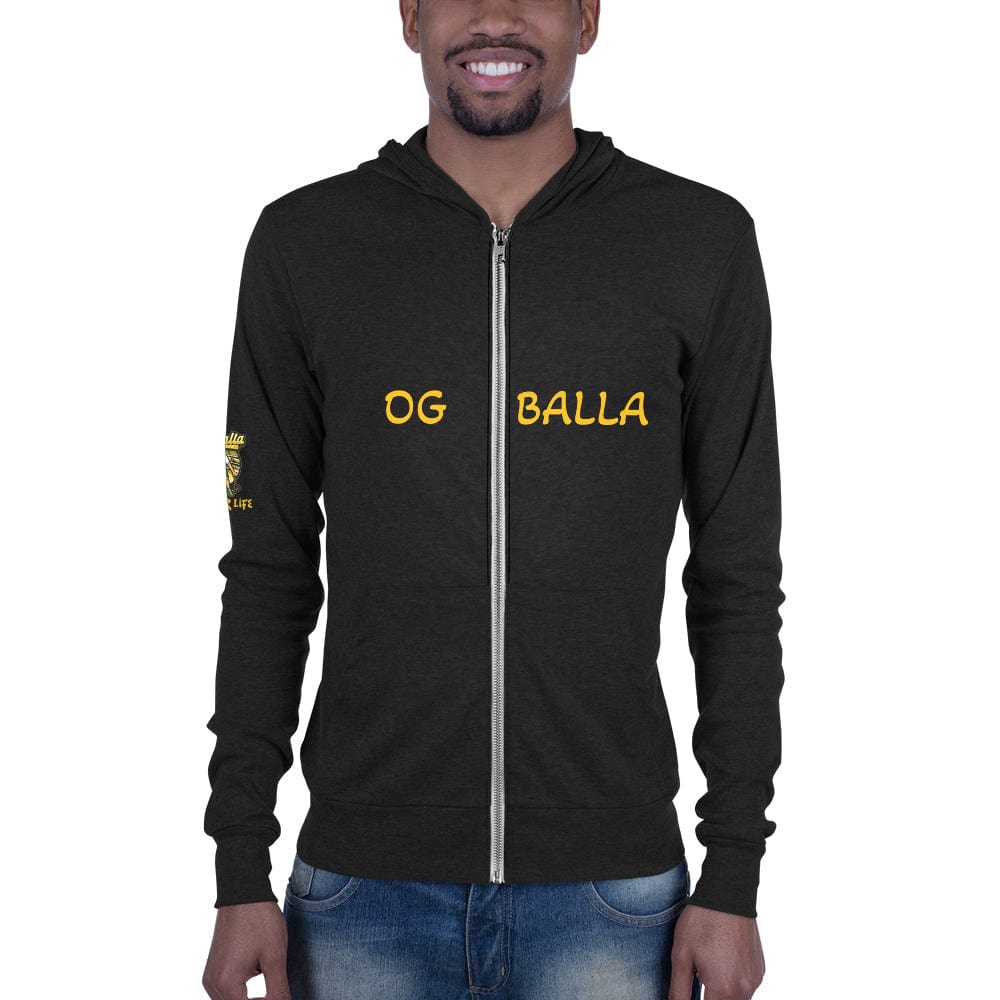 OGBALLA &quot;Balla For Life&quot; Unisex zip hoodie - OGBALLA.com