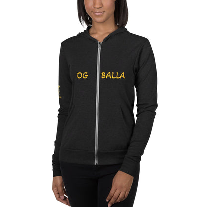 OGBALLA &quot;Balla For Life&quot; Unisex zip hoodie - OGBALLA.com