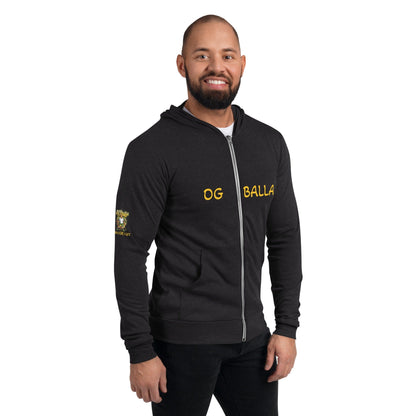 OGBALLA &quot;Balla For Life&quot; Unisex zip hoodie - OGBALLA.com