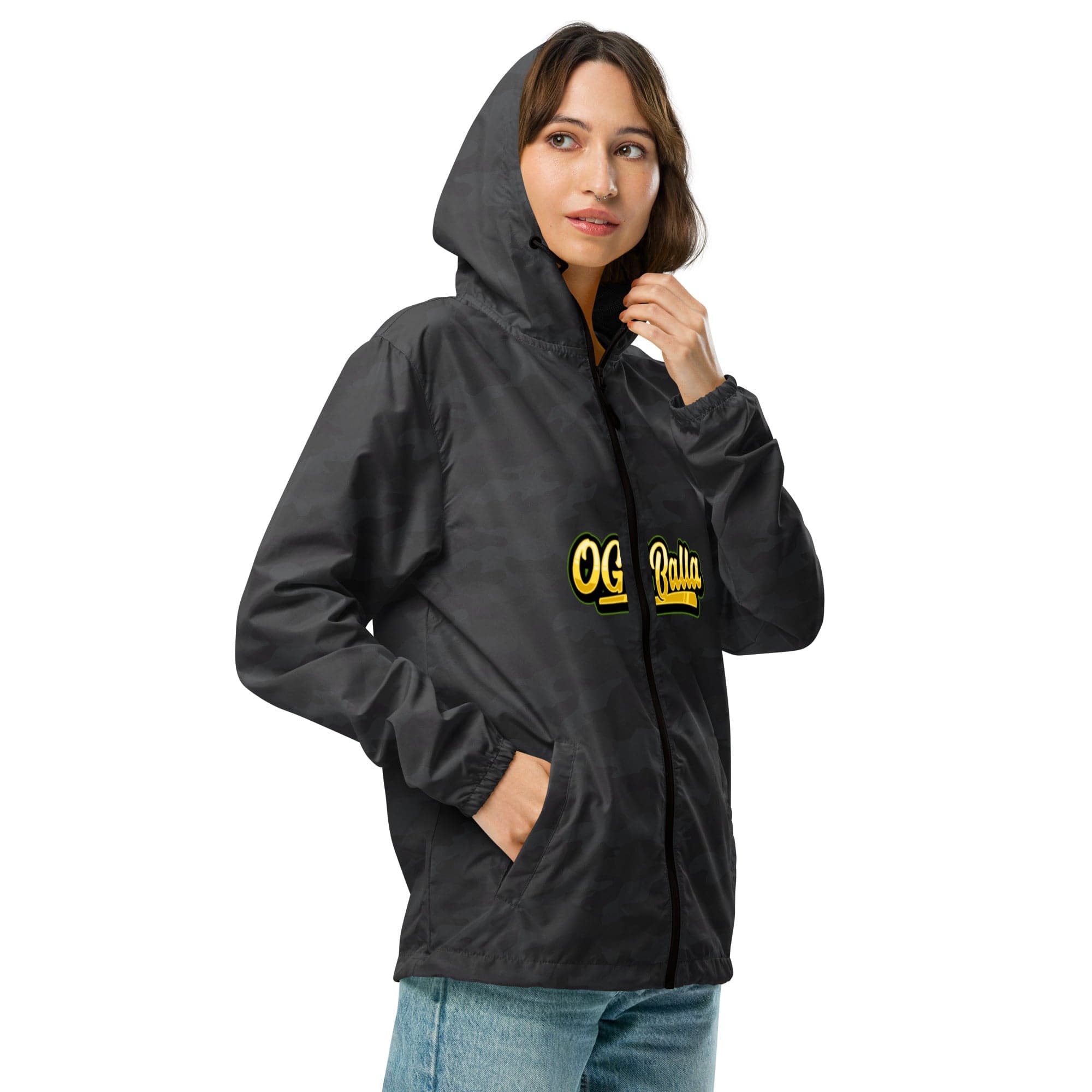 OGBALLA Unisex lightweight zip up windbreaker *NEW*