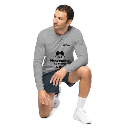 OGBALLA &quot;Balling To Keep Young And Healthy&quot; Quote Unisex Long Sleeve Tee