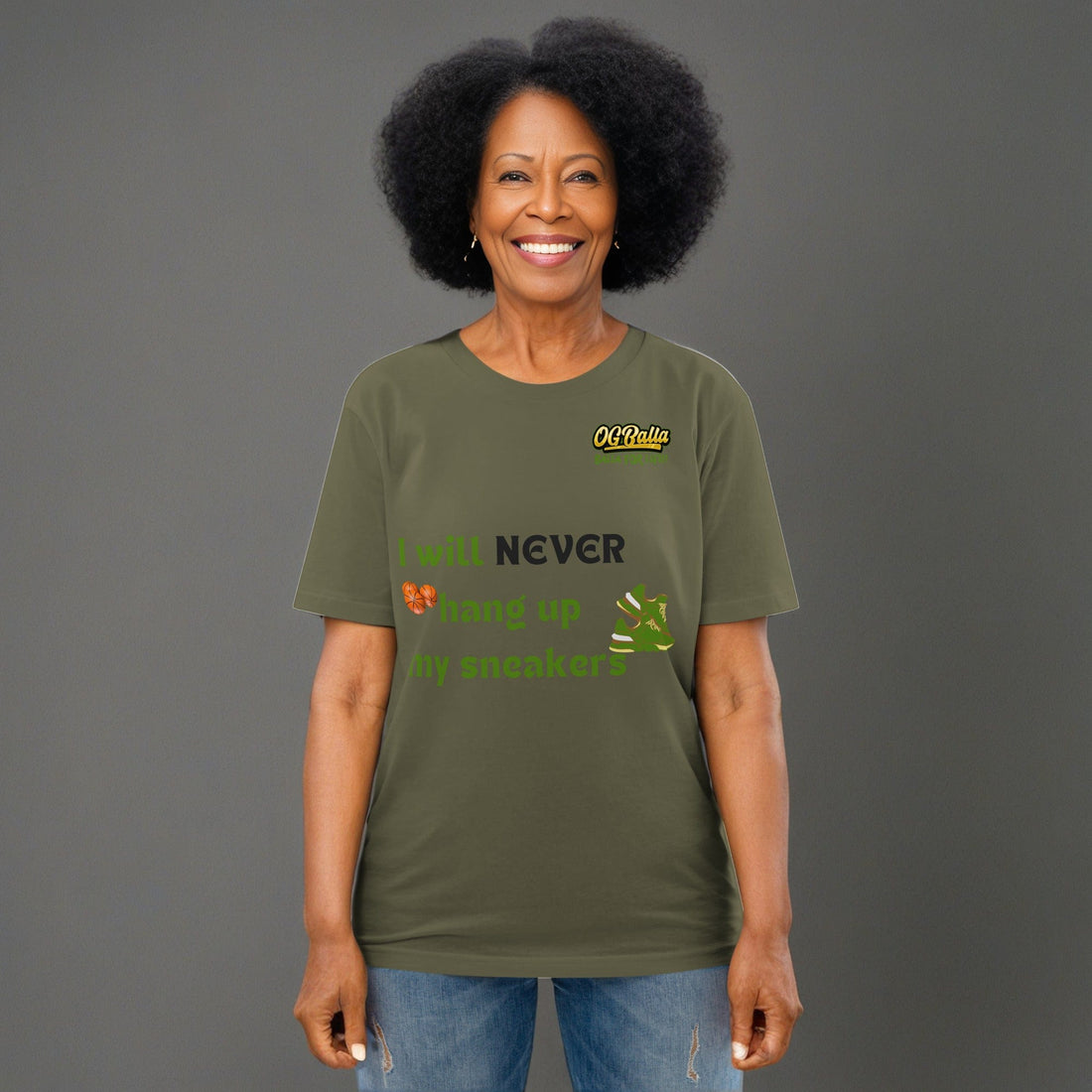 OGBALLA Never Hang Up Unisex organic cotton t-shirt