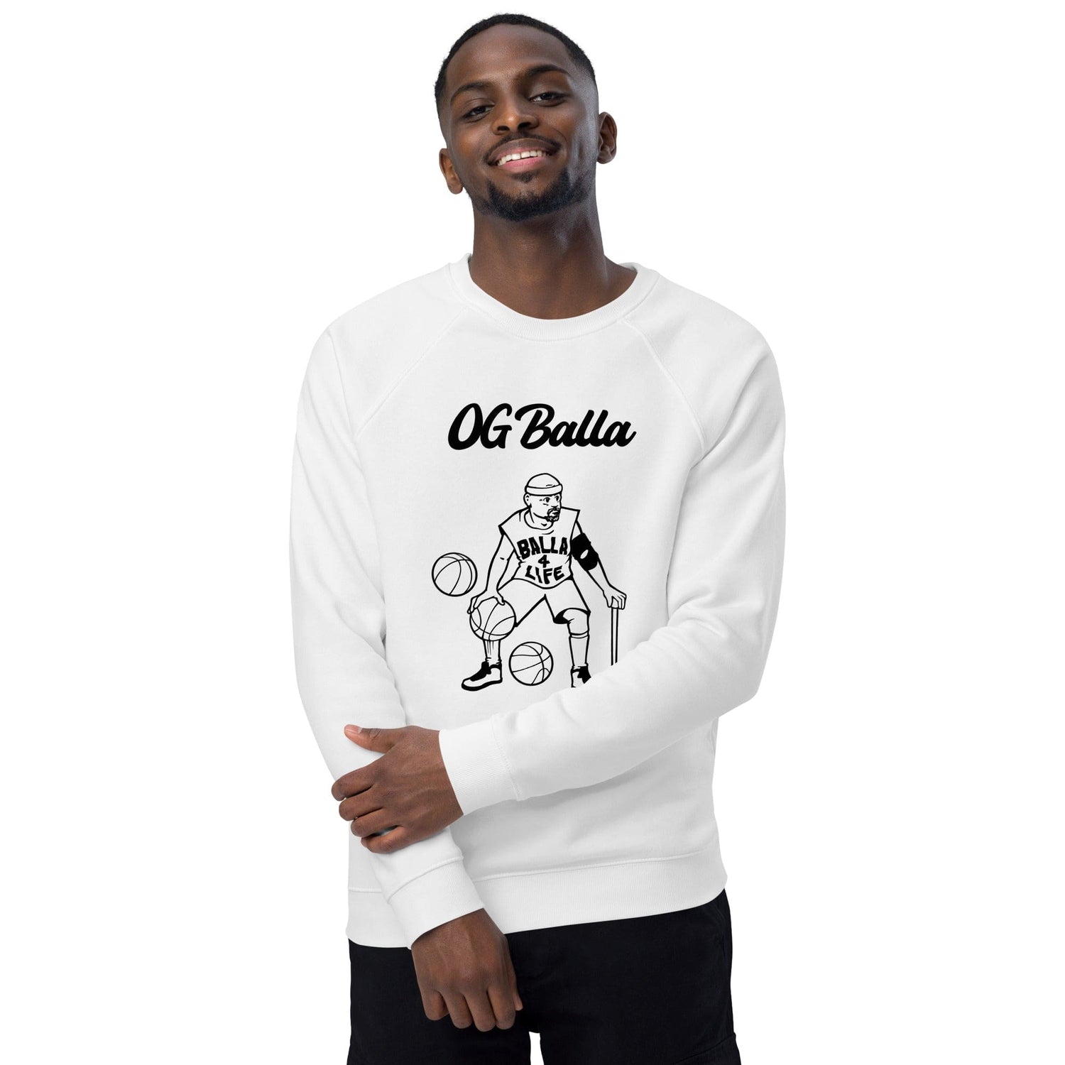 OGBALLA Unisex organic raglan sweatshirt