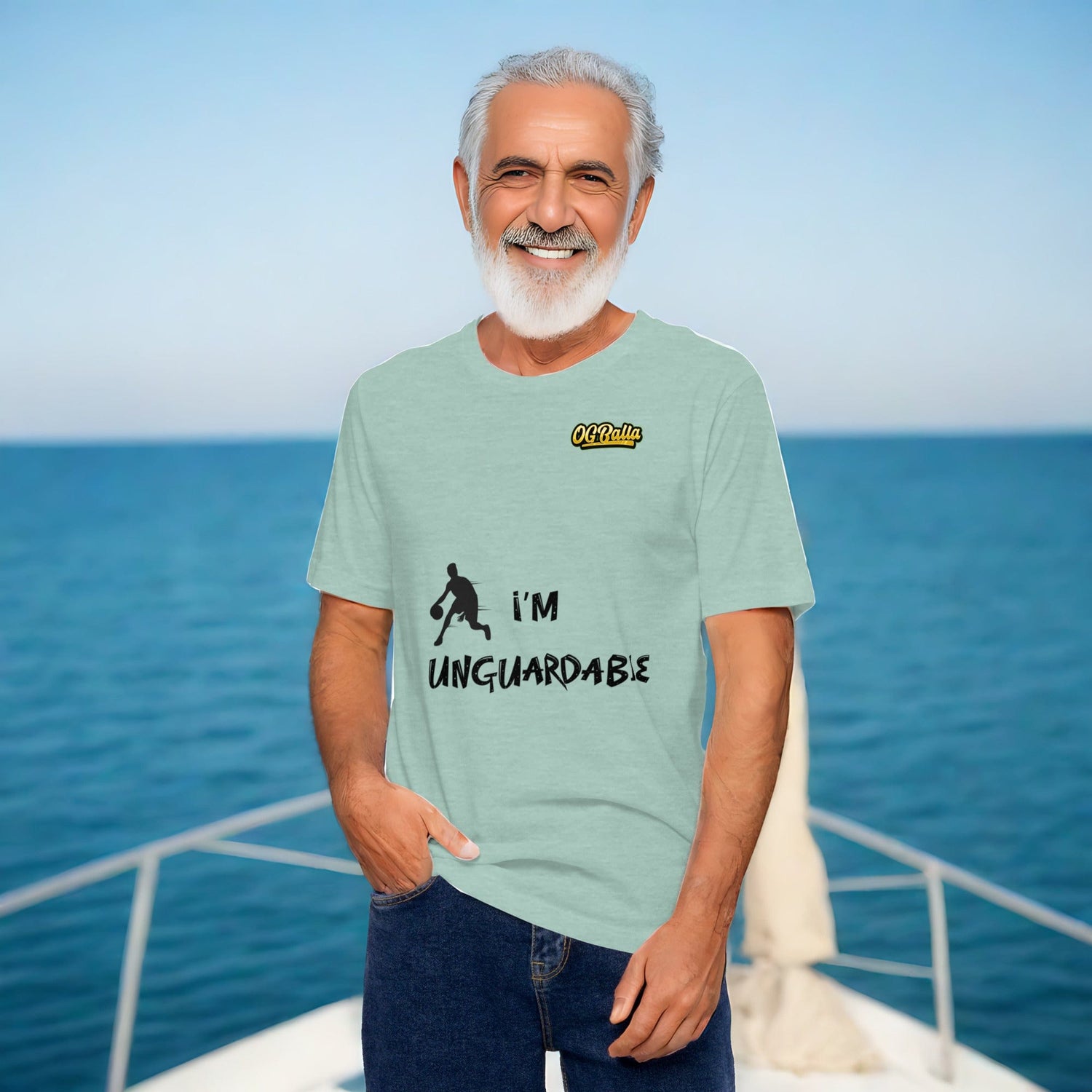 OGBALLA Je suis unguardable Citation humoristique de basket-ball T-shirt unisexe