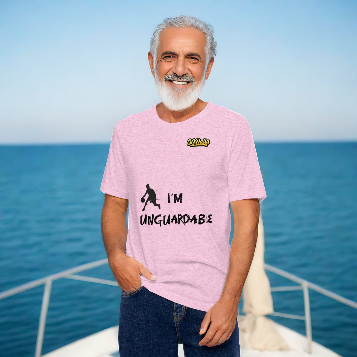 OGBALLA Je suis unguardable Citation humoristique de basket-ball T-shirt unisexe